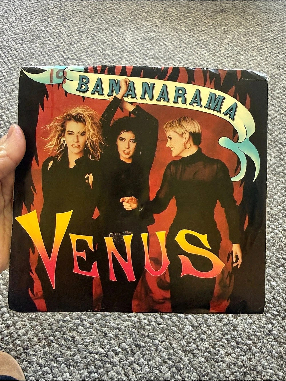 Bananarama Venus Vinyl Record LP Black Red
